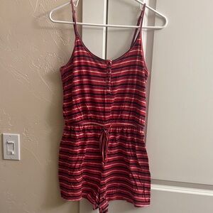 SO Red and Pink Striped One Piece